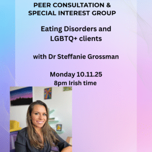 free peer consultation and special interest group for all eating disorder professionals