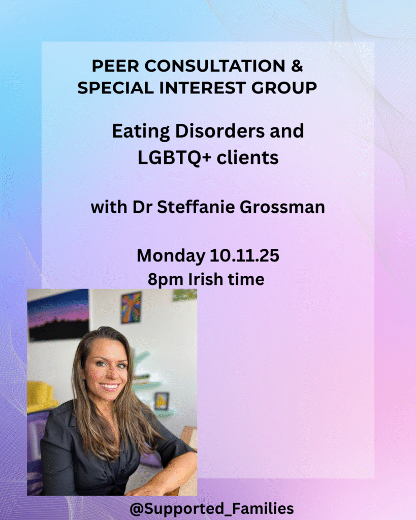 free peer consultation and special interest group for all eating disorder professionals