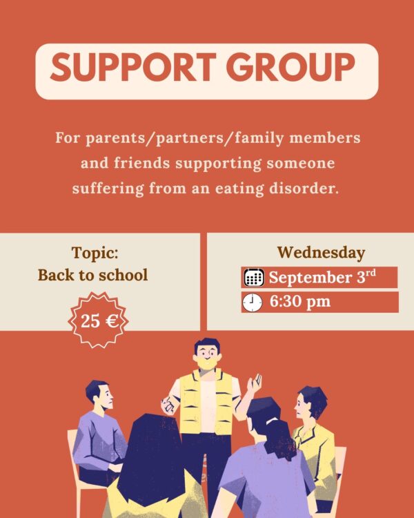support group for parents and family members supporting a loved one with an eating disorder