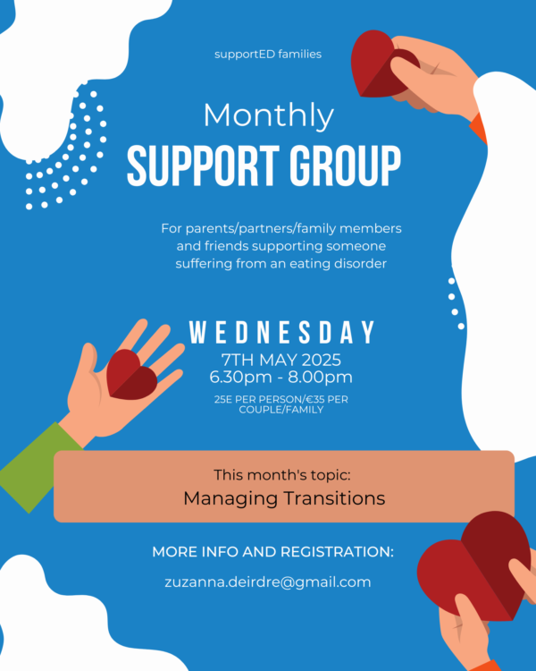 online carer support group for those supporting a loved one with an eating disorder