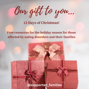 Free resources to navigate Christmas and New year for those affected by eating disorders and their families