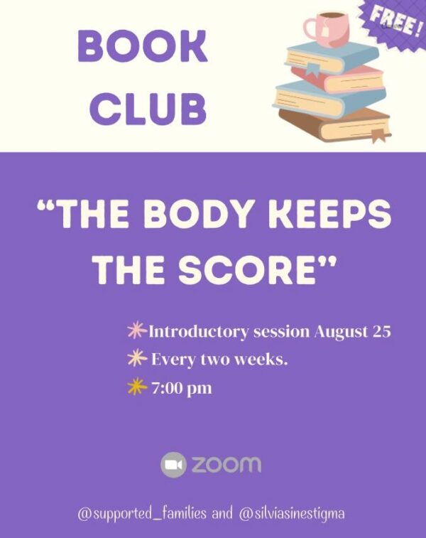 Book Club for those affected by eating disorders, their families and professionals seeking to learn more