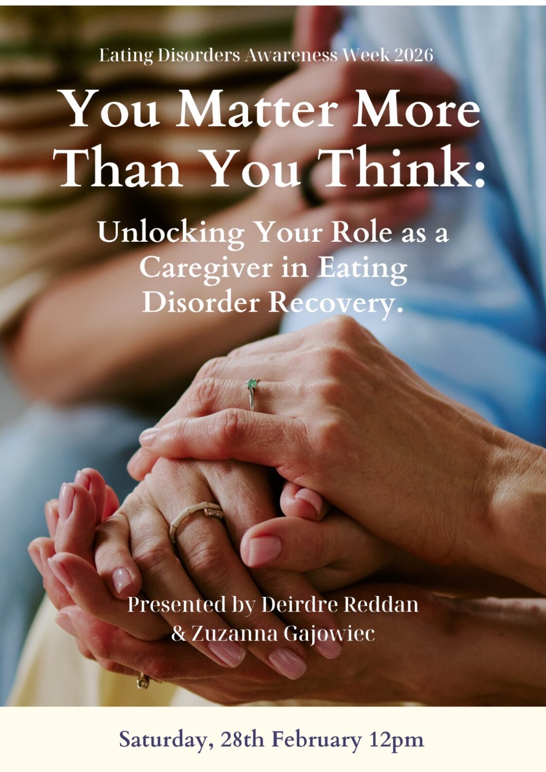 Free webinar for family members and friends supporting someone with an eating disorder