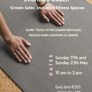 Workshop for all fitness professionals. Learn how to be an eating disorder informed coach